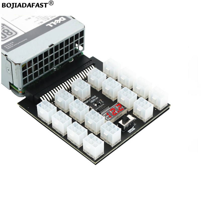 17 * PCI-E 6Pin Konnektör Kesm - 2400W Server Psu Breakout Board incelemesi ve fiyatı